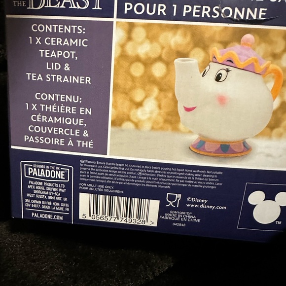 New and Unused Mrs. Potts "Beauty and the Beast" Teapot - Picture 8 of 8
